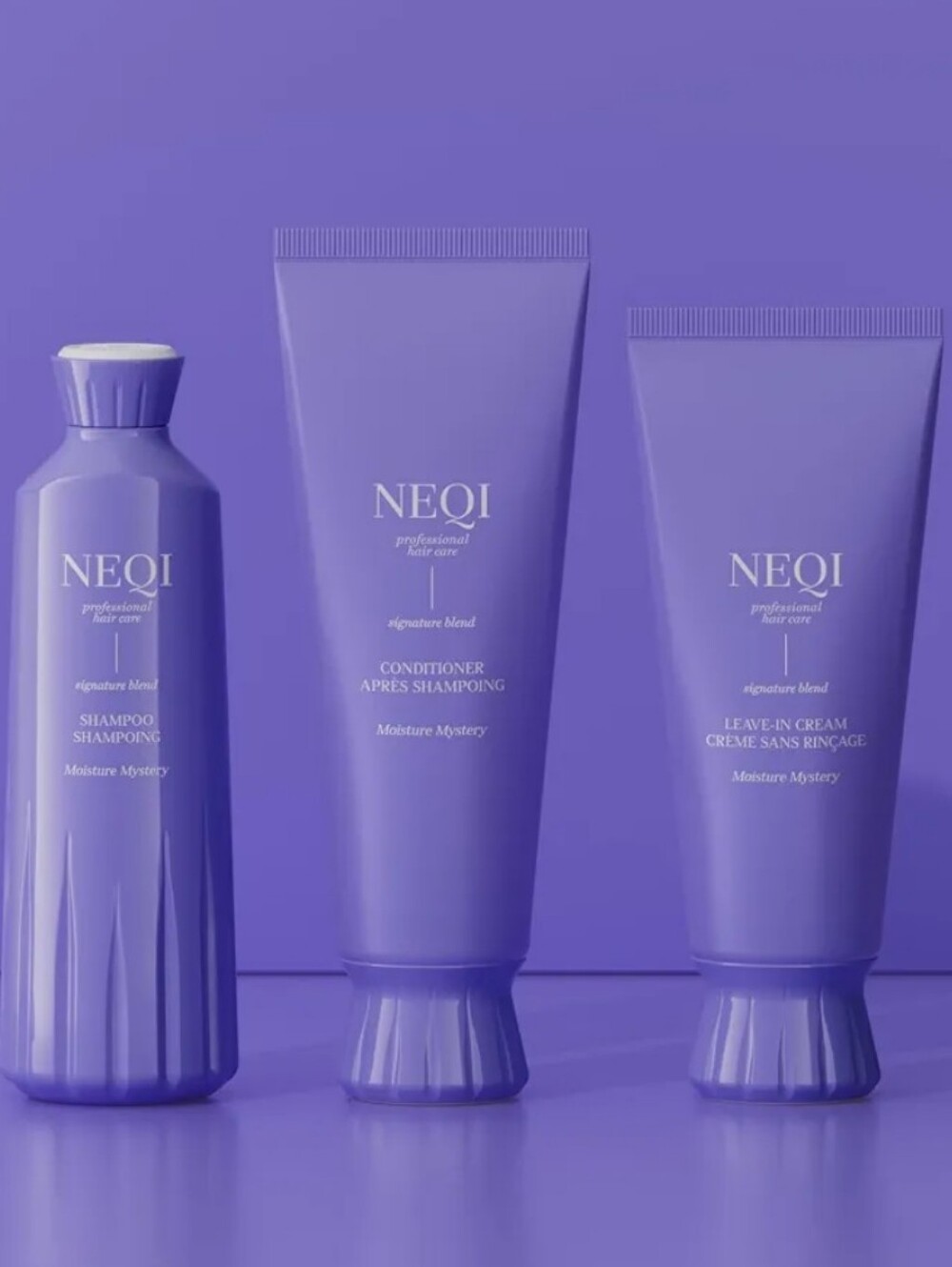 NEQI Moisture Mystery Shampoo , Conditioner, and Leave In Cream Set